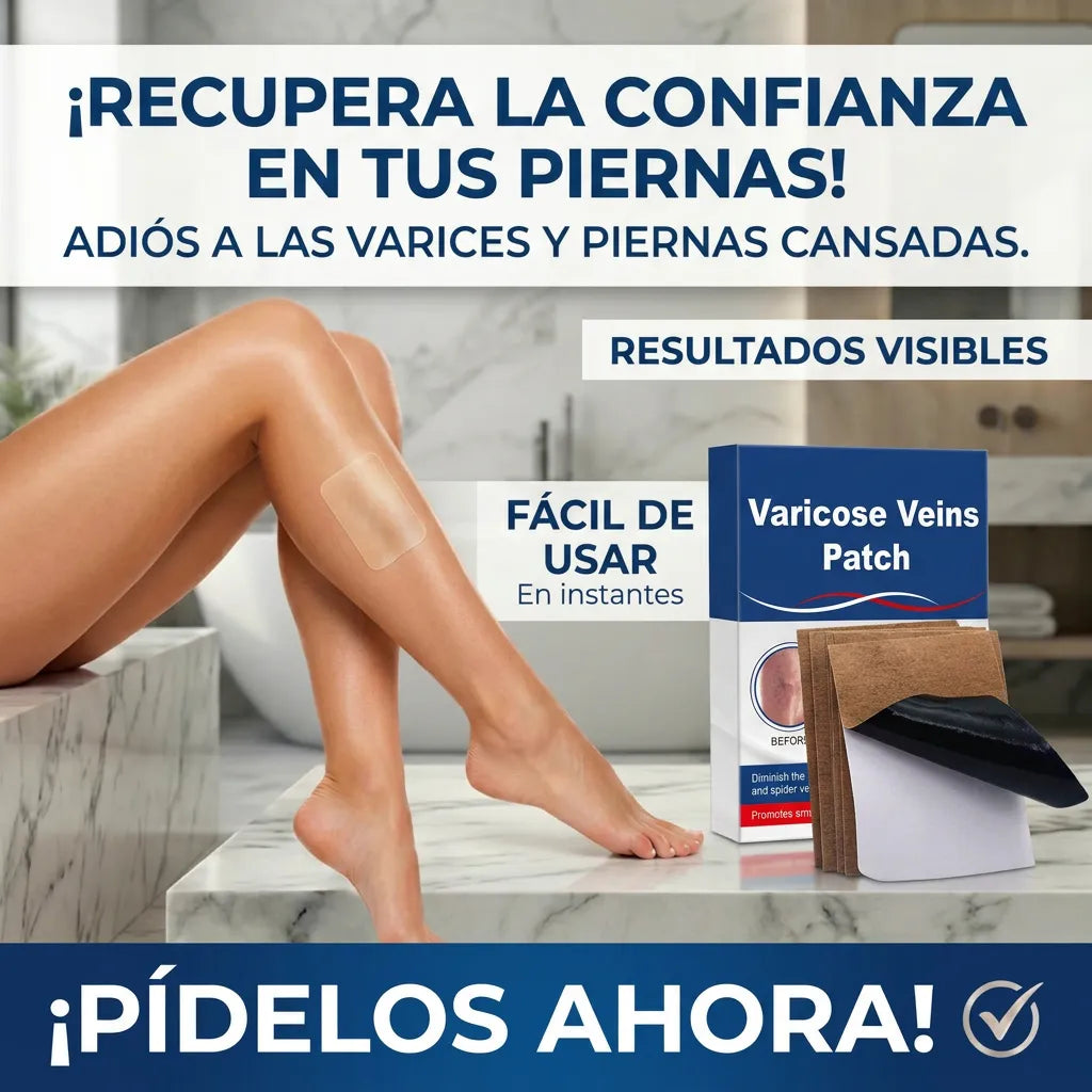 Parches Para Varices - Alivio diario de piernas, recupera comodidad y confianza cada día