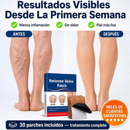 Parches Para Varices - Alivio diario de piernas, recupera comodidad y confianza cada día