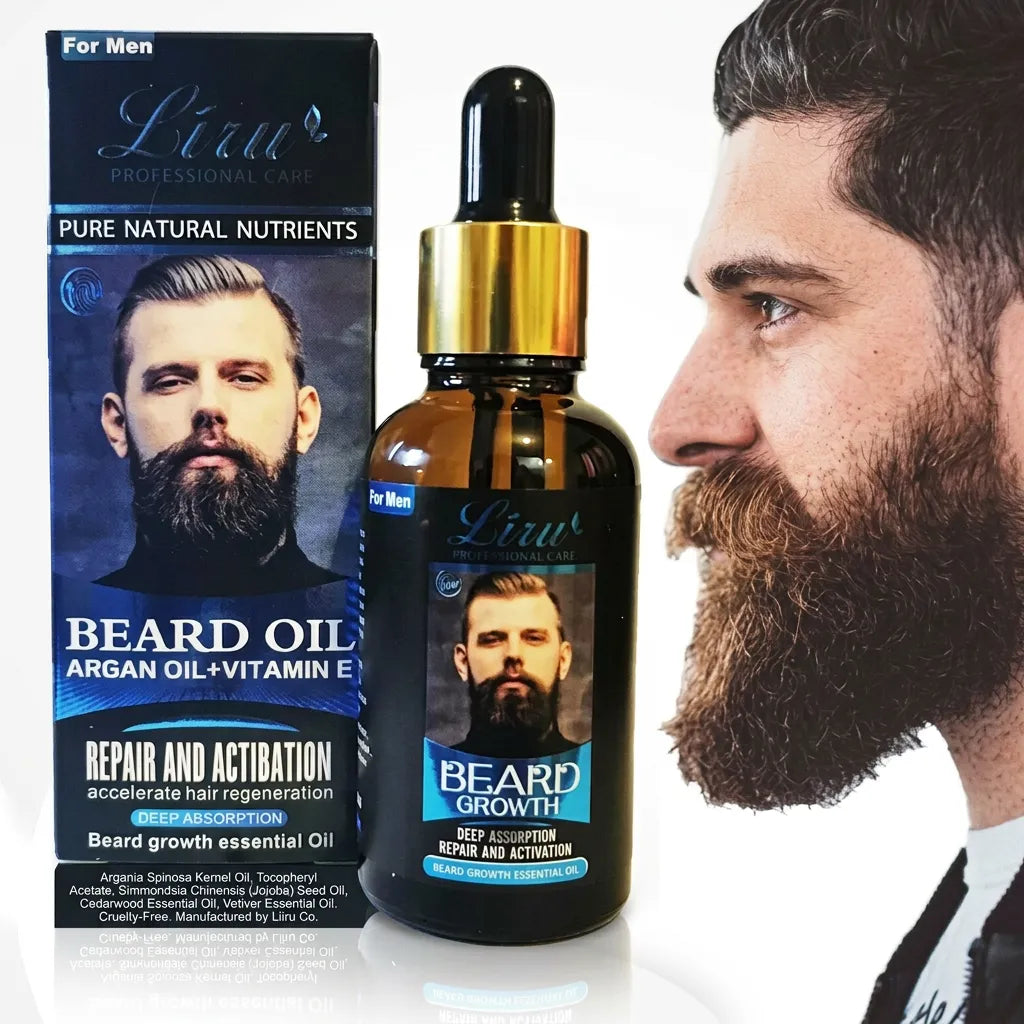 Sérum Para El Crecimiento De Barba y Bigote