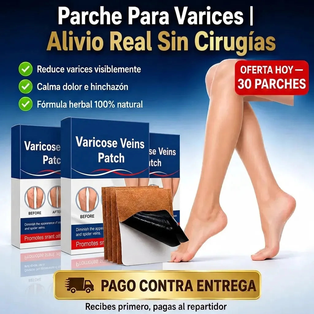 Parches Para Varices - Alivio diario de piernas, recupera comodidad y confianza cada día