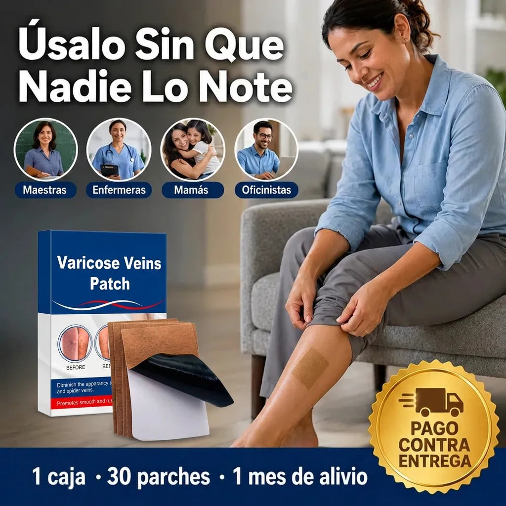 Parches Para Varices - Alivio diario de piernas, recupera comodidad y confianza cada día