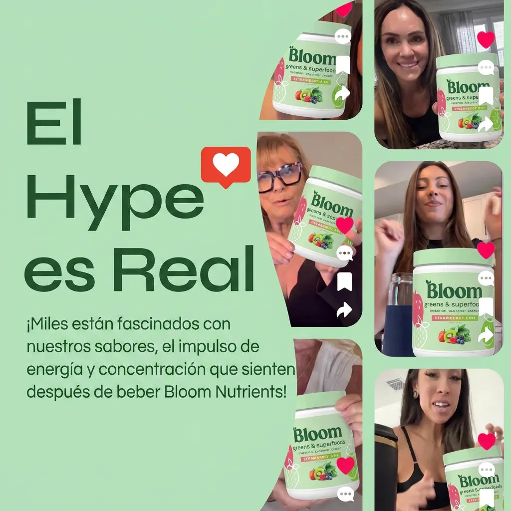 BLOOM NUTRIENTS™ Bebida con Probióticos, Fibra y Enzimas Digestivas