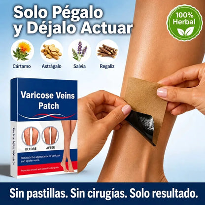 Parches Para Varices - Alivio diario de piernas, recupera comodidad y confianza cada día