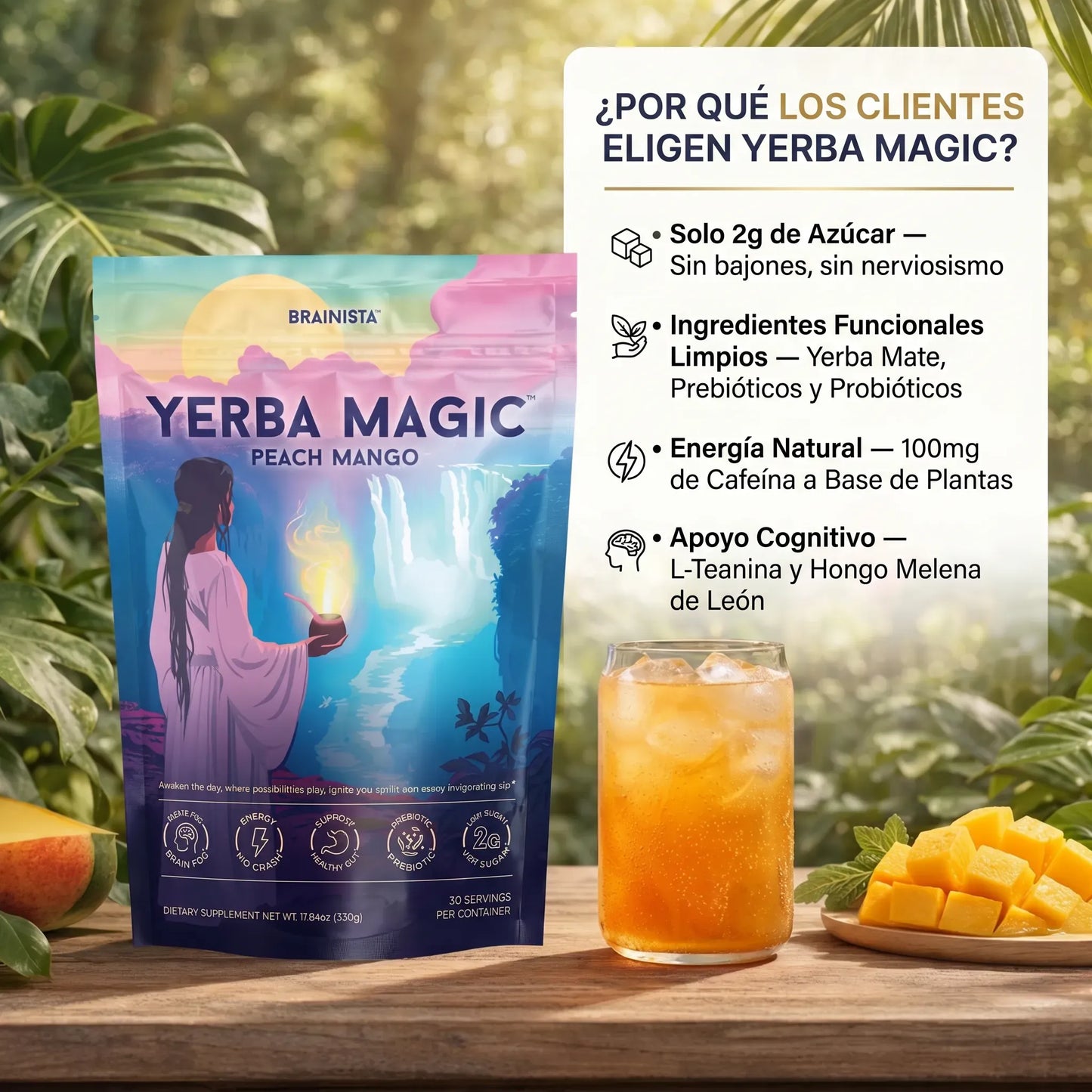 Yerba Magic® | Té de Yerba Mate Instantáneo en Polvo - 30 Porciones