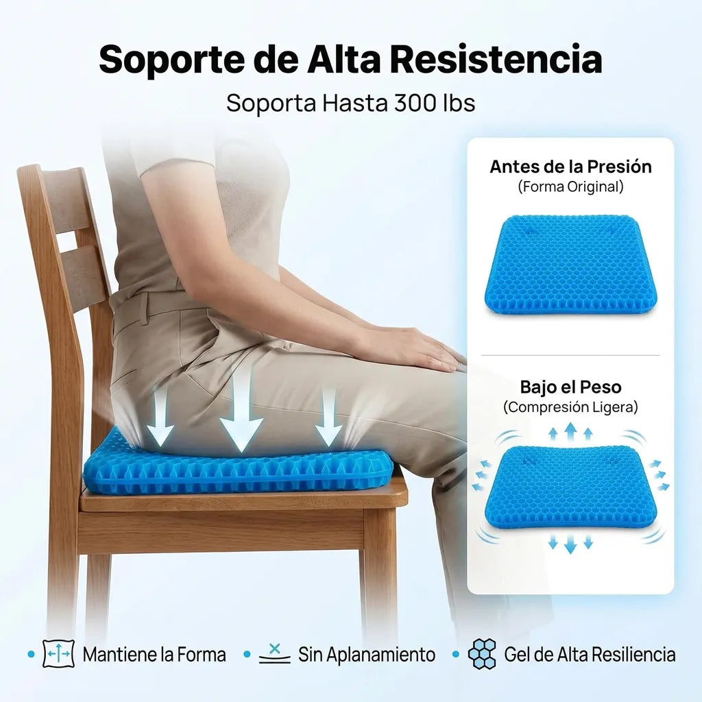 Cojín Ergonómico de Gel Flexible