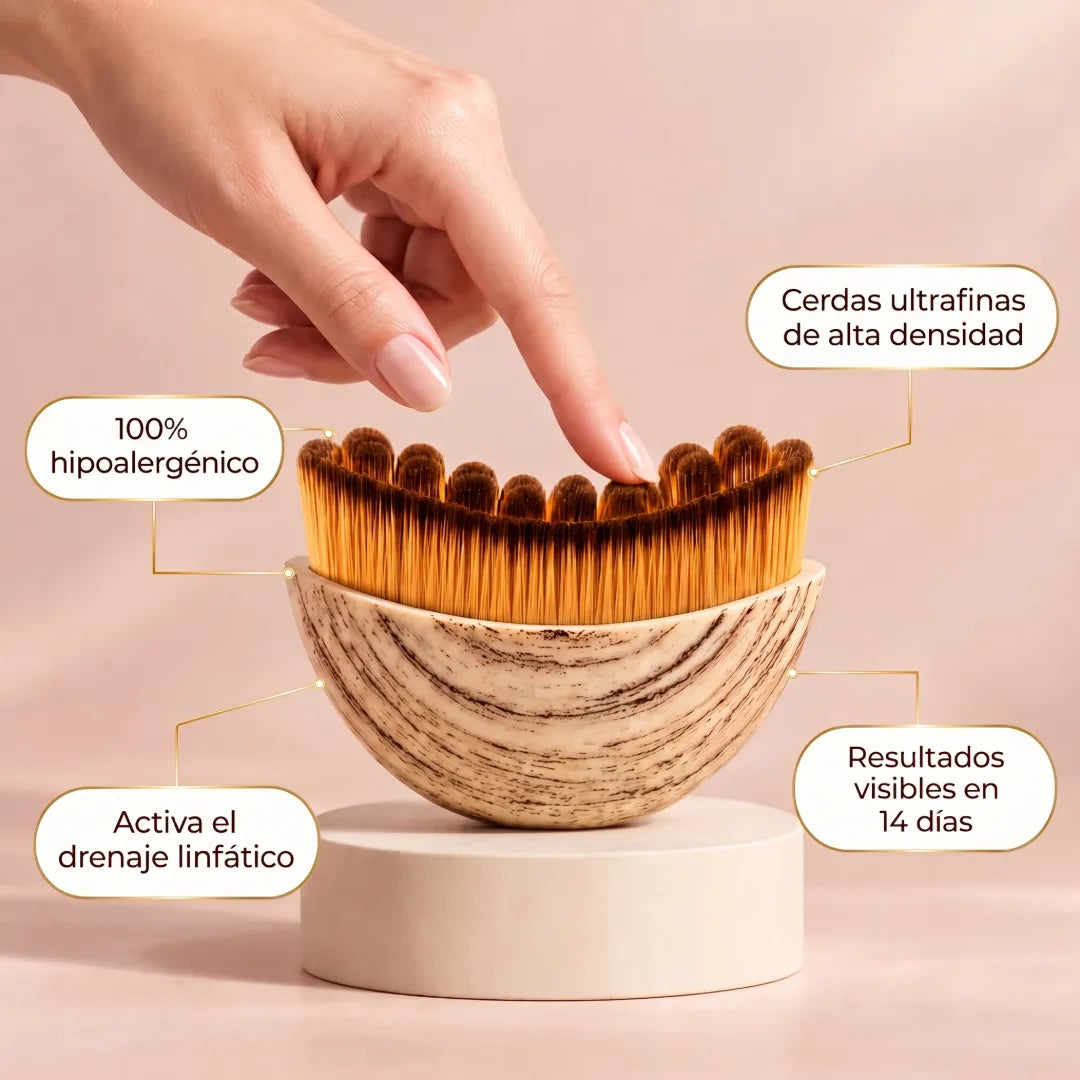 Drenna® Cepillo Facial Para Masajes de Drenaje Linfático