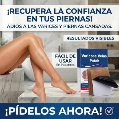 Parches Para Varices - Alivio diario de piernas, recupera comodidad y confianza cada día