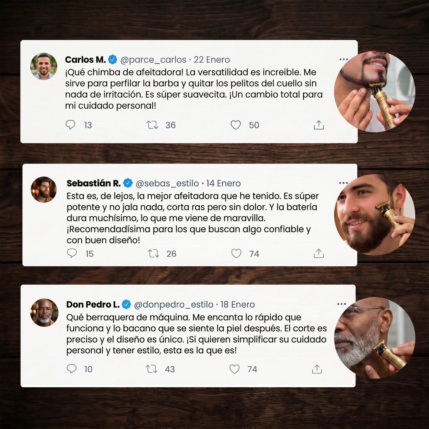 TrimPro® Corte Preciso Para Barba, Bigote, Patillas & Cabello