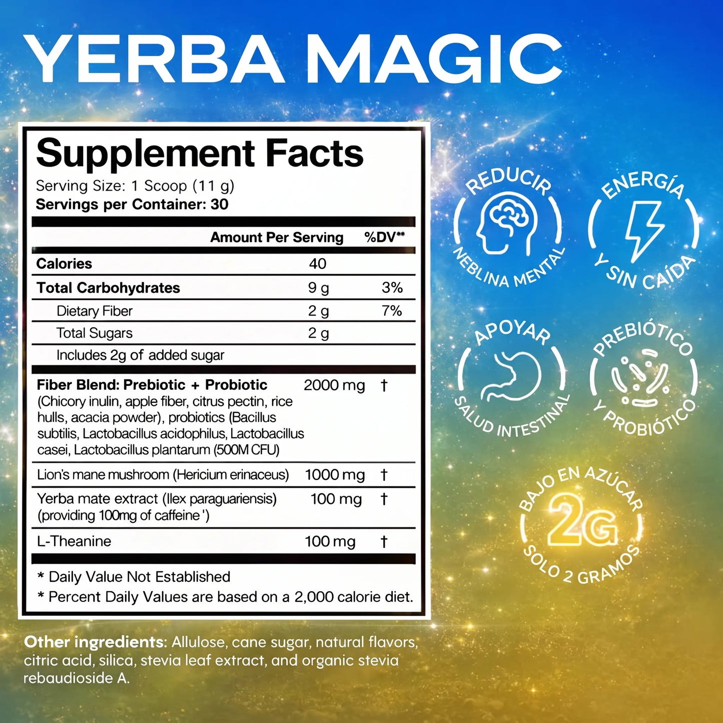 Yerba Magic® | Té de Yerba Mate Instantáneo en Polvo - 30 Porciones