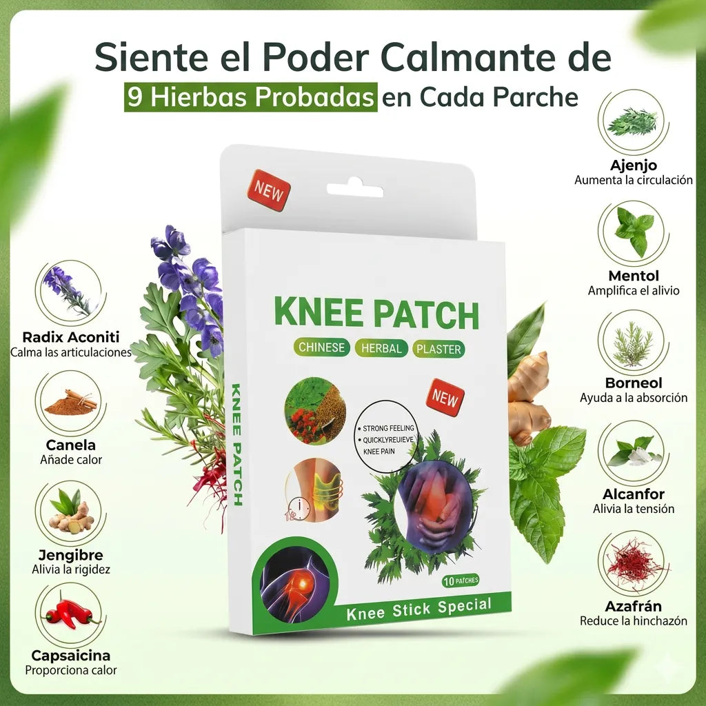 Parche Autotérmico Fitoterapéutico de Moxibustión Para Alivio Articular