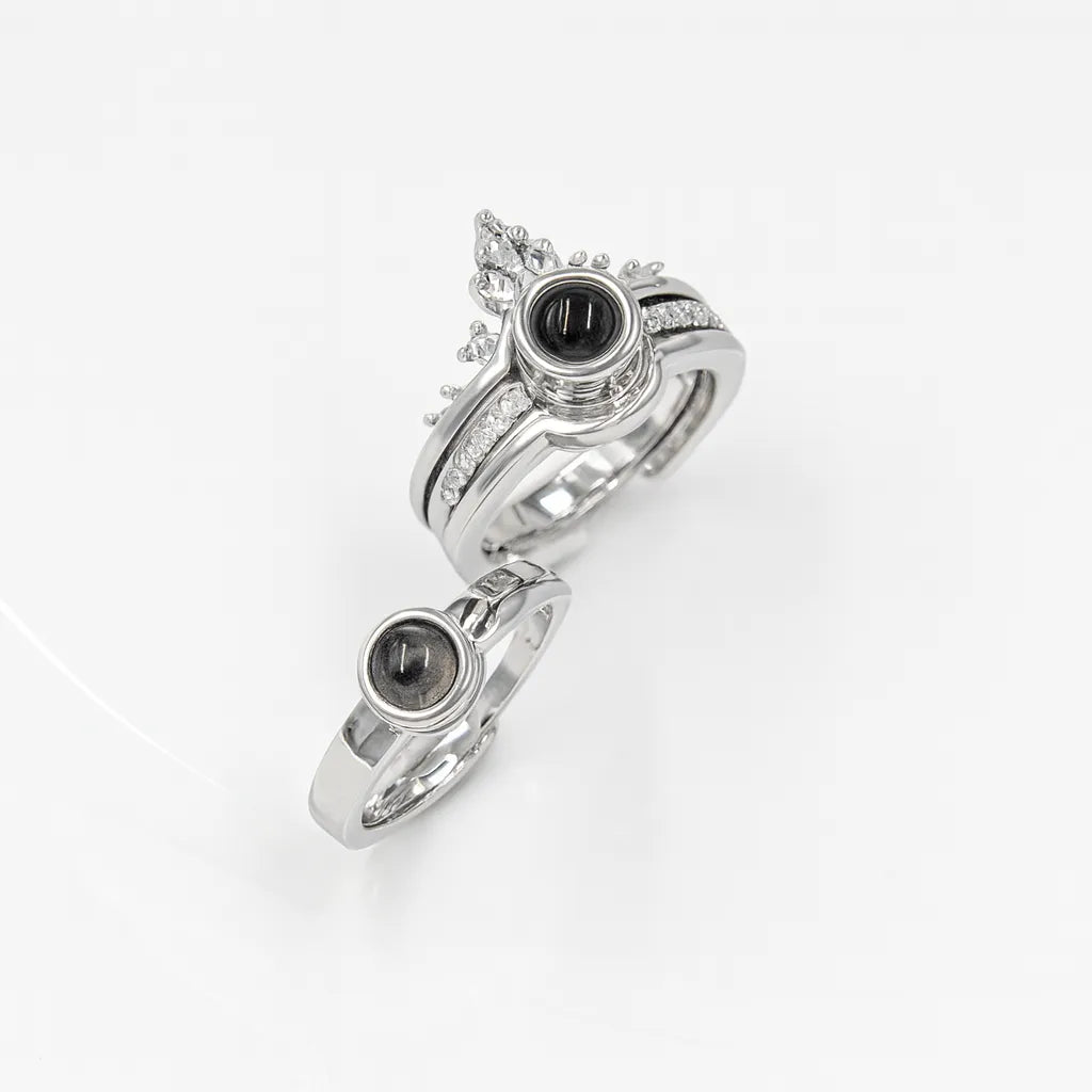 ANILLO PROYECTA FRASE TE AMO EN 100 IDIOMAS
