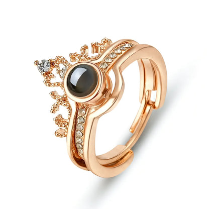 ANILLO PROYECTA FRASE TE AMO EN 100 IDIOMAS