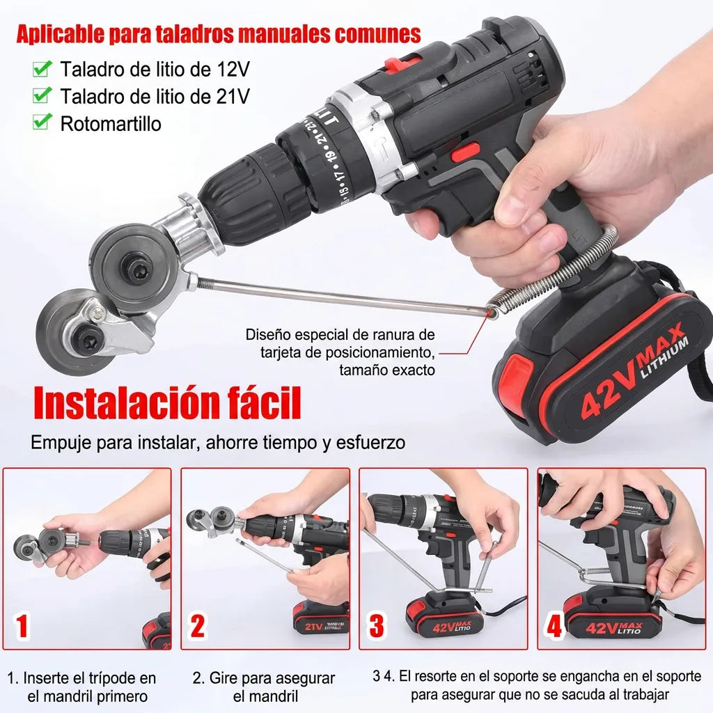 Cortador de Metal Para Taladro Eléctrico