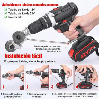 Cortador de Metal Para Taladro Eléctrico